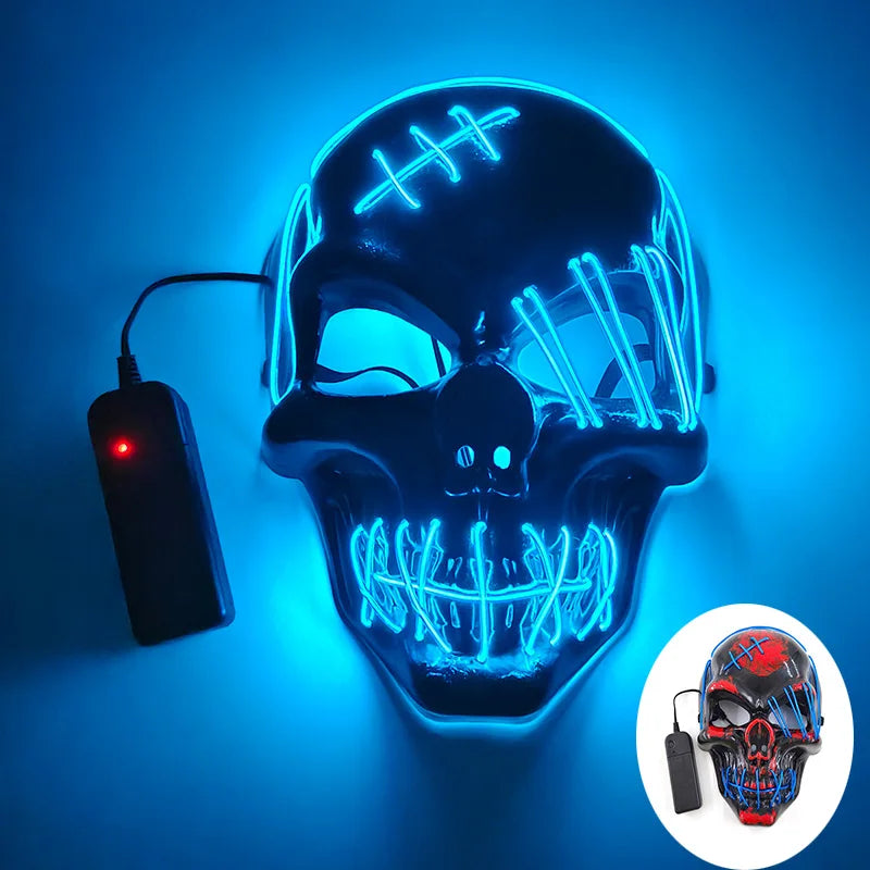 Masque Crâne Diabolique Lumineux - Halloween