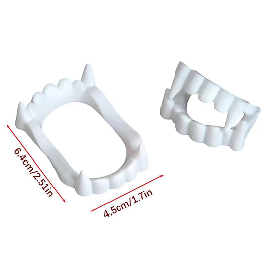 Dents de Vampire Lumineuses Halloween - Lot de 10