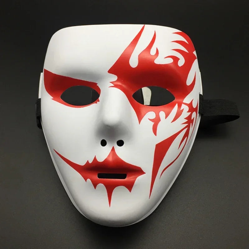 Masque Clown Macabre Noir et Or - Halloween