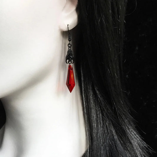 Boucles d'Oreilles Chauve-Souris Gothiques Halloween