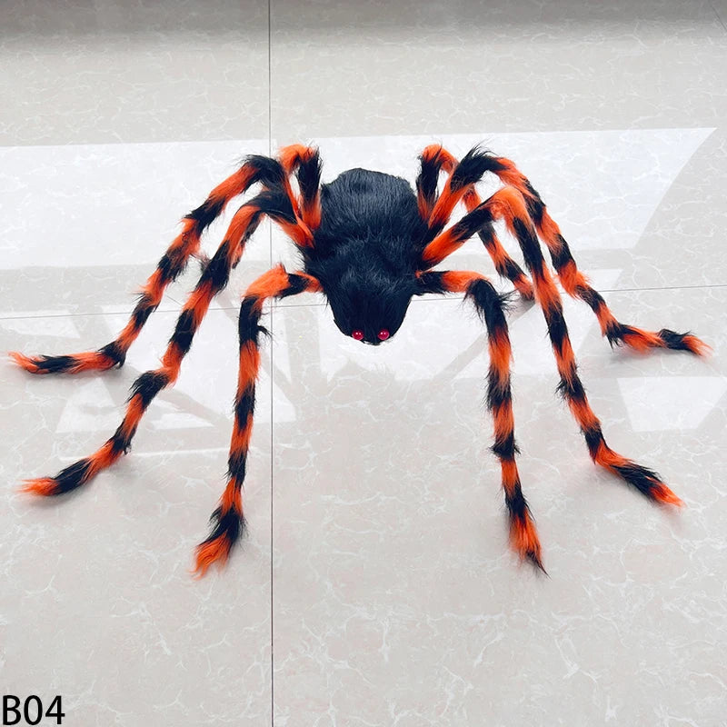 Araignée Géante Noire Halloween - Décoration Maison Hantée