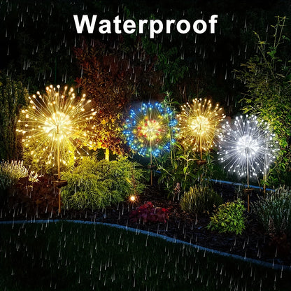 Feux d'Artifice Solaires Décoratifs pour Jardin - Halloween, Noël, Mariage