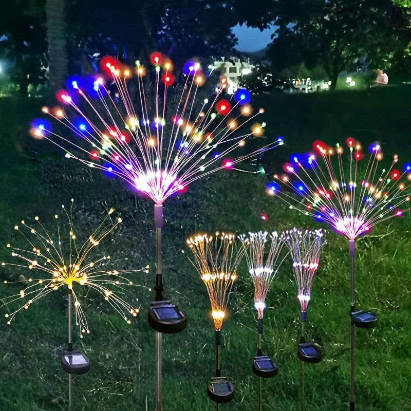 Feux d'Artifice Solaires Décoratifs pour Jardin - Halloween, Noël, Mariage