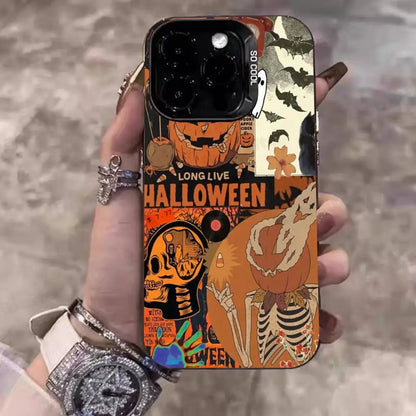 Coque iPhone Halloween Citrouille Effrayante Mate