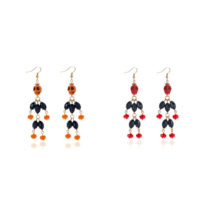 Boucles d'oreilles crâne 3D Halloween – Gothiques à pampilles