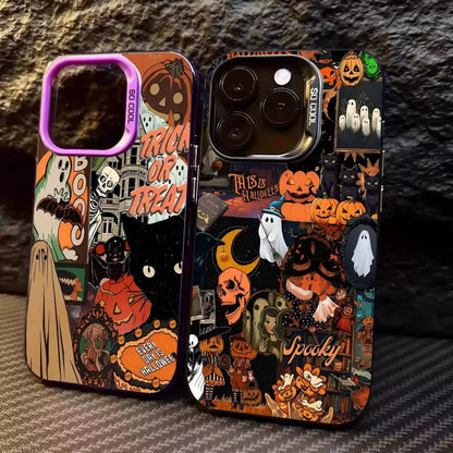 Coque iPhone Halloween Citrouille Effrayante Mate