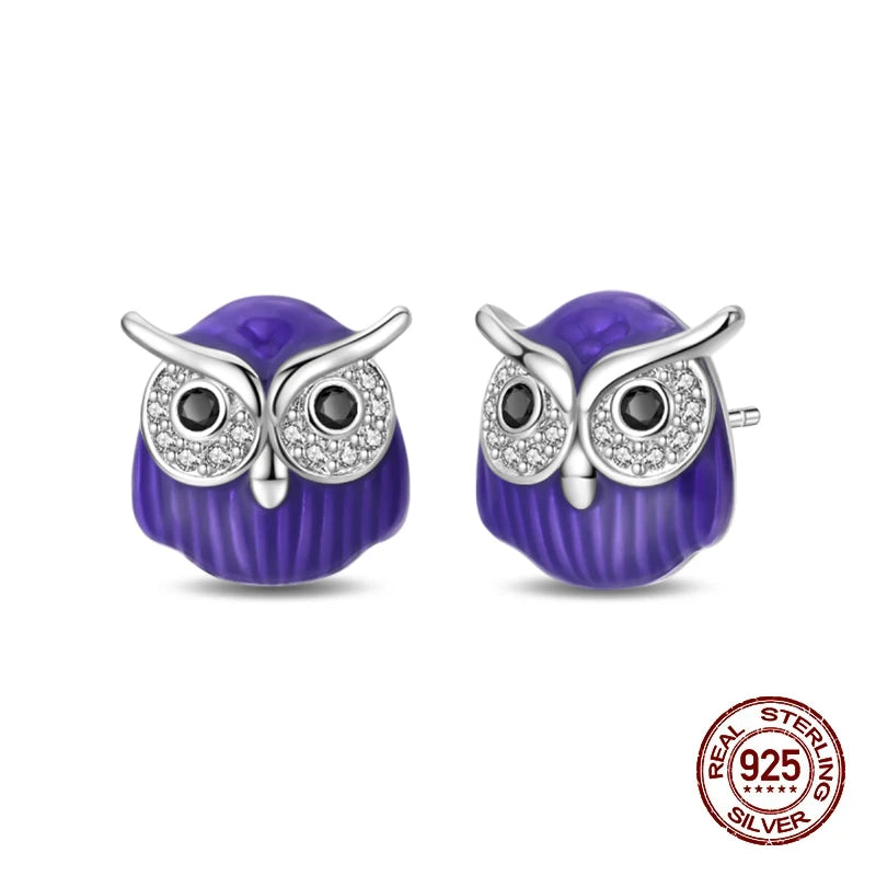 Boucles d'oreilles Halloween en argent sterling 925 – Citrouille, chauve-souris et fantôme