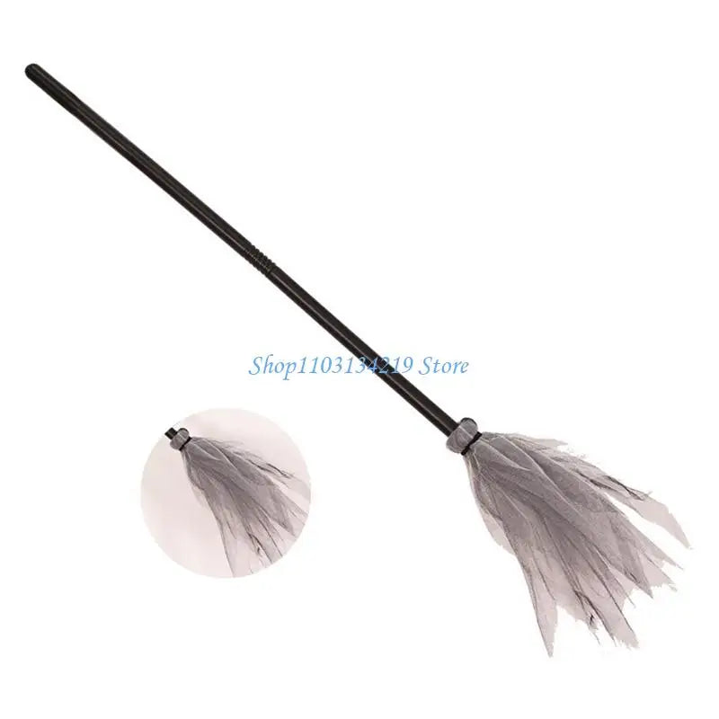 Balai de Sorcière en Tulle - Accessoire Costume Halloween