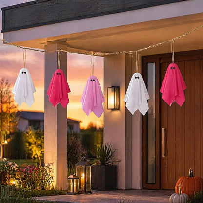 Fantômes Décoratifs Halloween Rose Pastel - Déco Douce et Girly