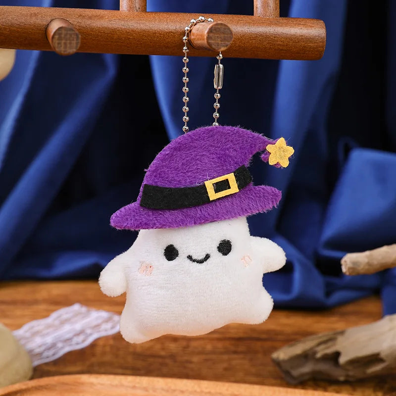 Porte-clés Peluche Halloween - Citrouille, Fantôme, Chauve-souris