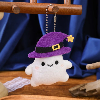 Porte-clés Peluche Halloween - Citrouille, Fantôme, Chauve-souris