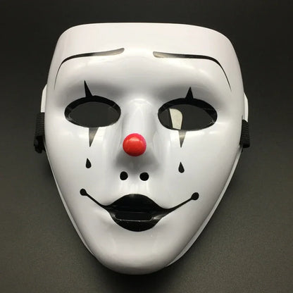 Masque Clown Macabre Noir et Or - Halloween