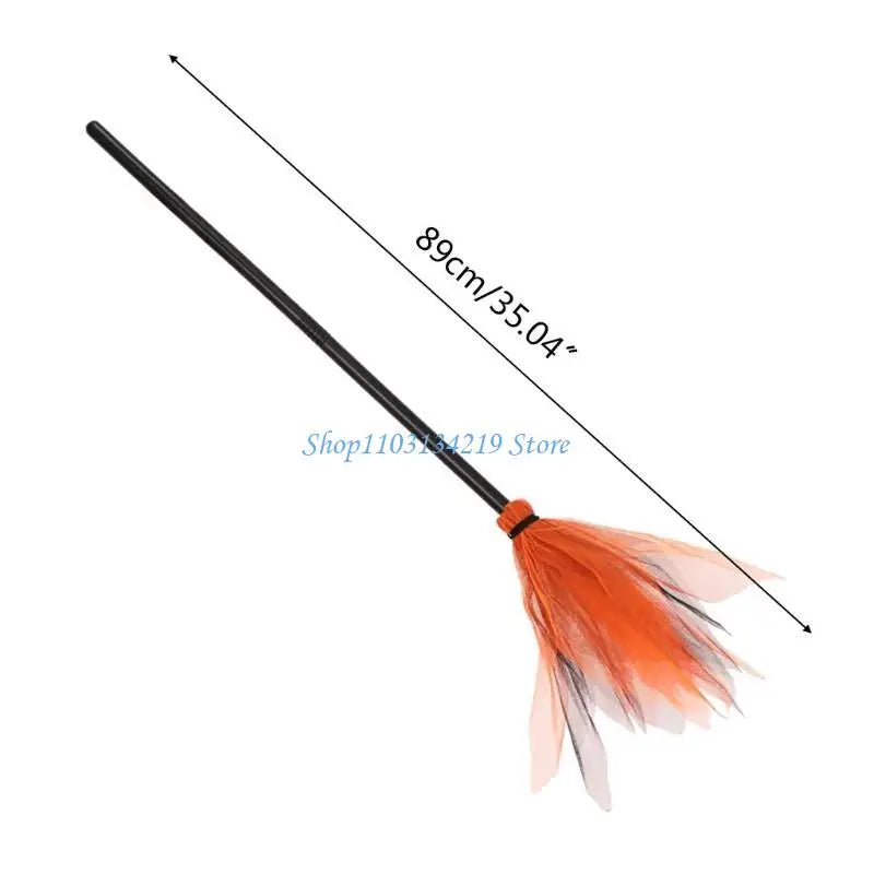 Balai de Sorcière en Tulle - Accessoire Costume Halloween