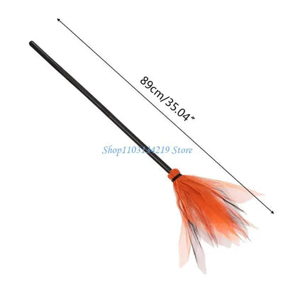 Balai de Sorcière en Tulle - Accessoire Costume Halloween