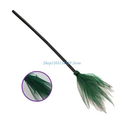 Balai de Sorcière en Tulle - Accessoire Costume Halloween