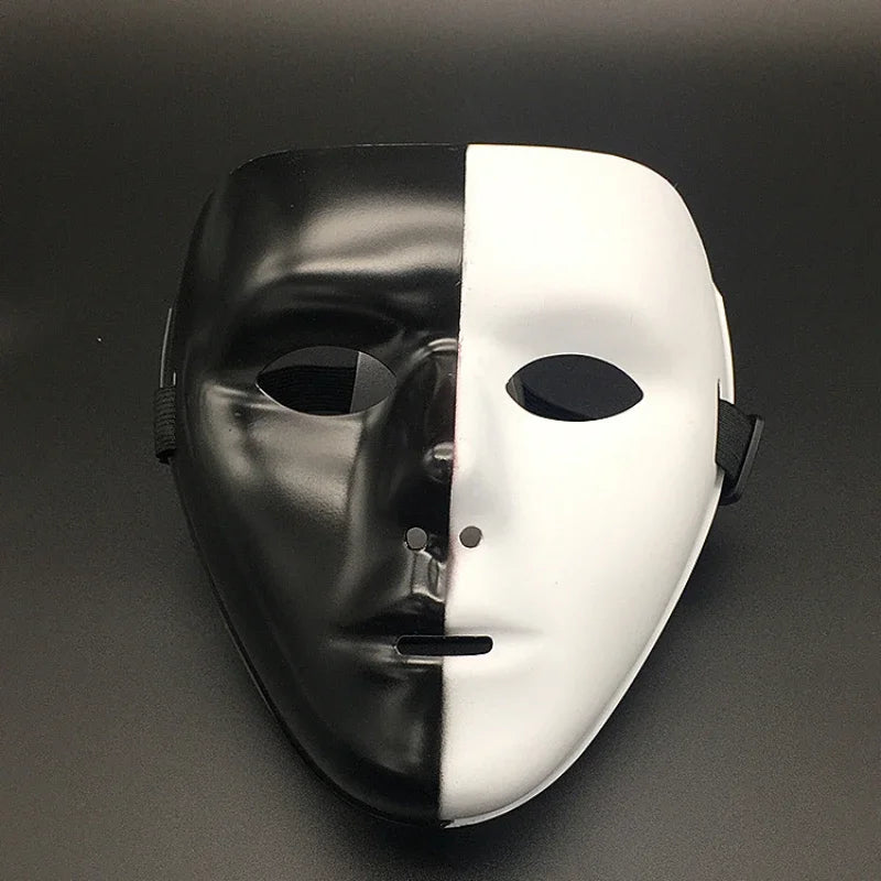 Masque Clown Macabre Noir et Or - Halloween