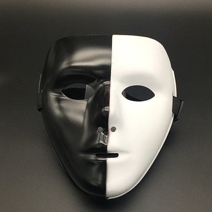 Masque Clown Macabre Noir et Or - Halloween