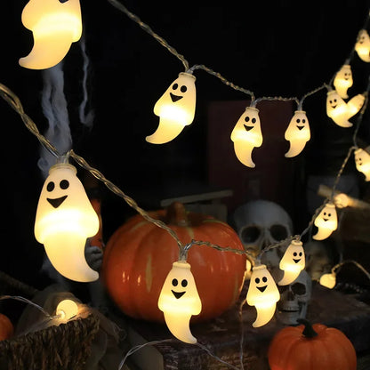 Guirlande Lumineuse LED Citrouille Crâne Œil - Halloween