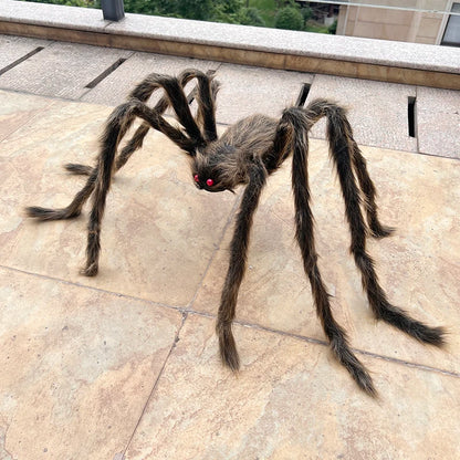 Araignée Géante Noire Halloween - Décoration Maison Hantée