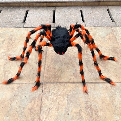 Araignée Géante Noire Halloween - Décoration Maison Hantée