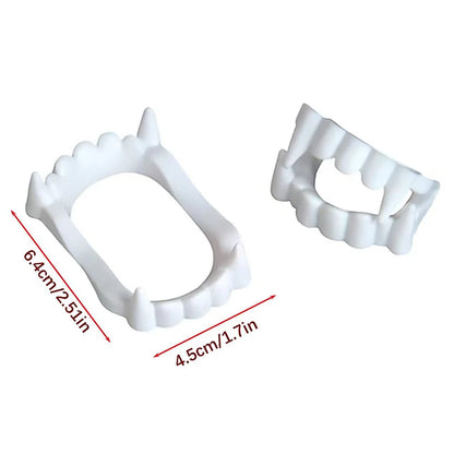 Dents de Vampire Lumineuses Halloween - Lot de 10