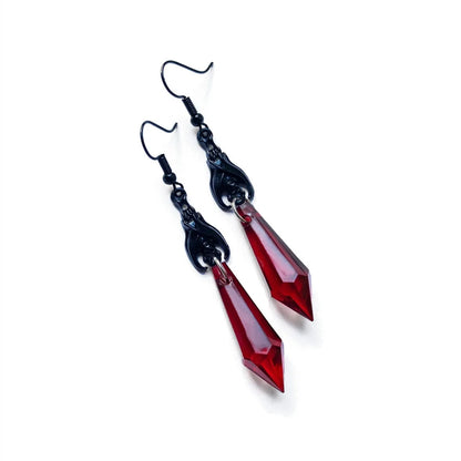 Boucles d'Oreilles Chauve-Souris Gothiques Halloween