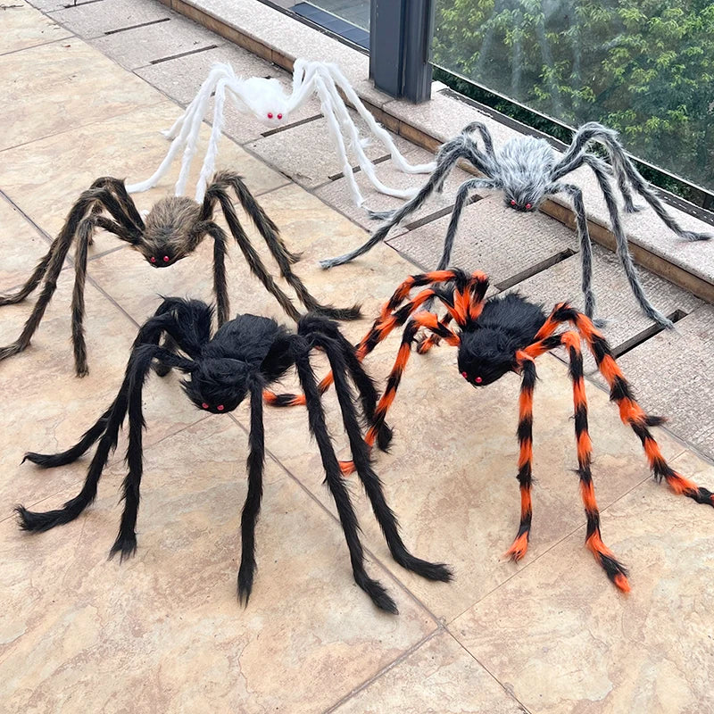 Araignée Géante Noire Halloween - Décoration Maison Hantée
