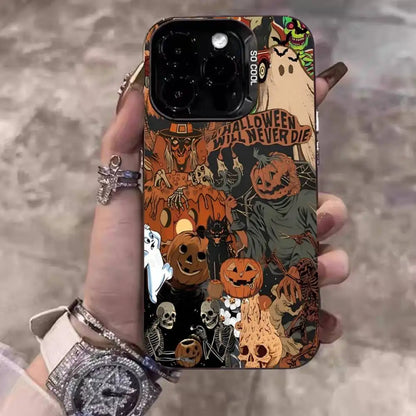 Coque iPhone Halloween Citrouille Effrayante Mate