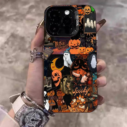 Coque iPhone Halloween Citrouille Effrayante Mate