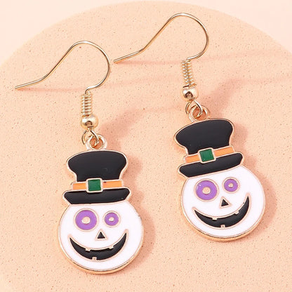 Boucles d'oreilles Halloween – Momie, œil, fantôme et citrouille