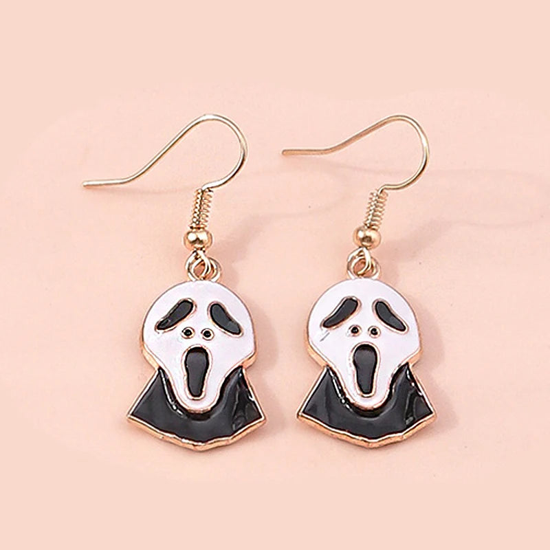 Boucles d'oreilles Halloween – Momie, œil, fantôme et citrouille