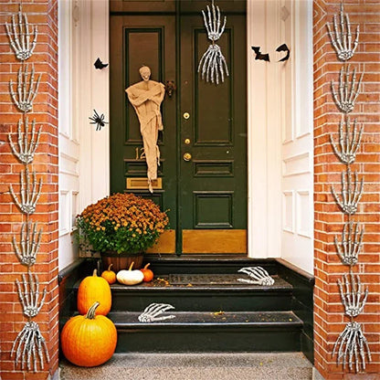 Mains Squelette Réalistes Halloween - Décoration Terrifiante