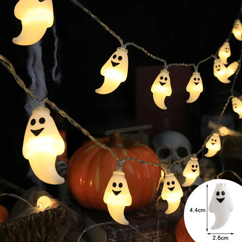 Guirlande Lumineuse LED Citrouille Crâne Œil - Halloween