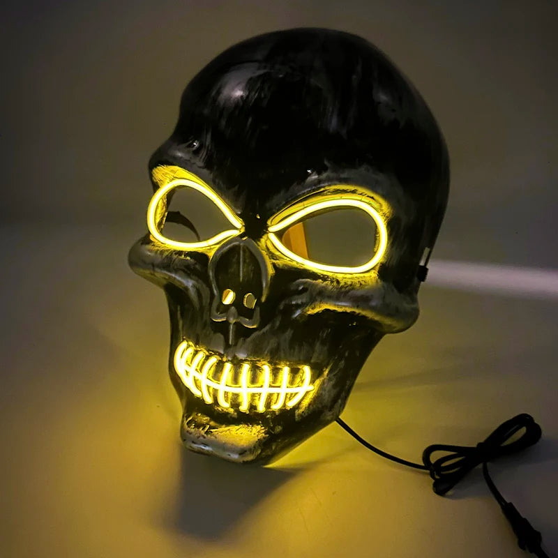 Masque Crâne Diabolique Lumineux - Halloween
