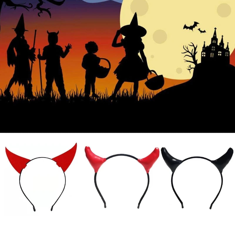 Serre-Tête Cornes de Diable Pailletées - Halloween