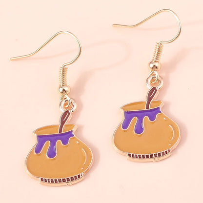 Boucles d'oreilles Halloween – Momie, œil, fantôme et citrouille