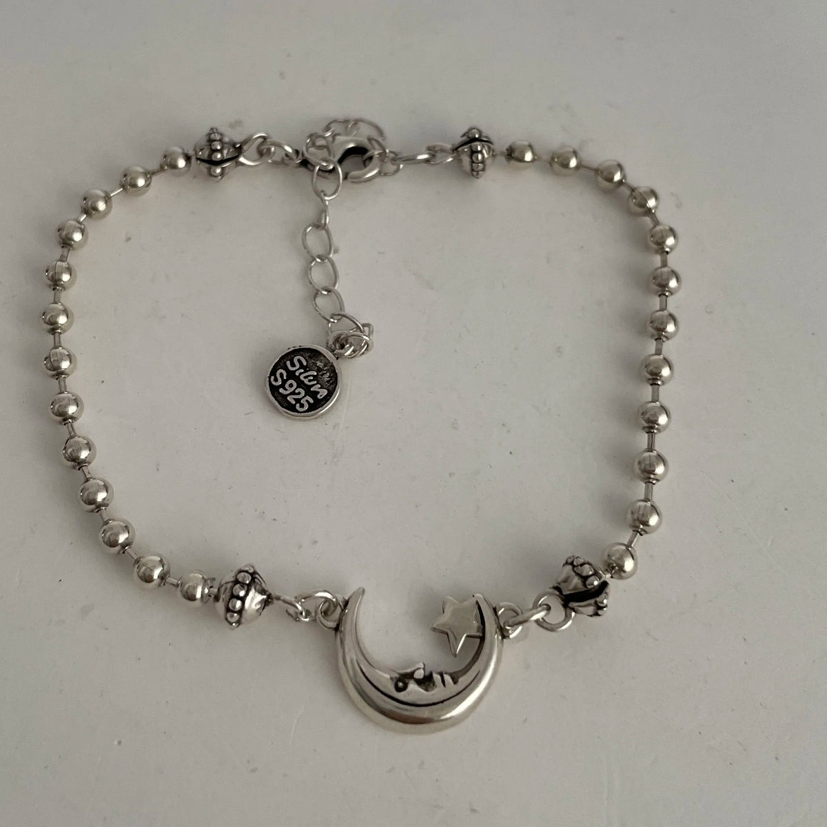 Bracelet femme en argent sterling 925 – Cœur rétro