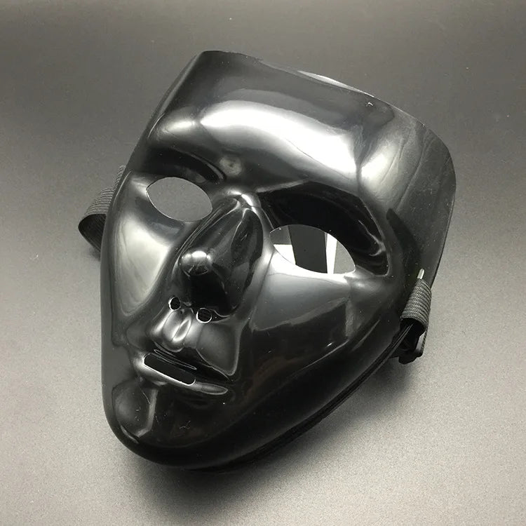 Masque Clown Macabre Noir et Or - Halloween