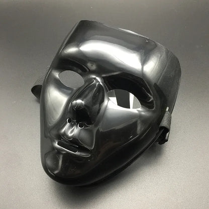 Masque Clown Macabre Noir et Or - Halloween