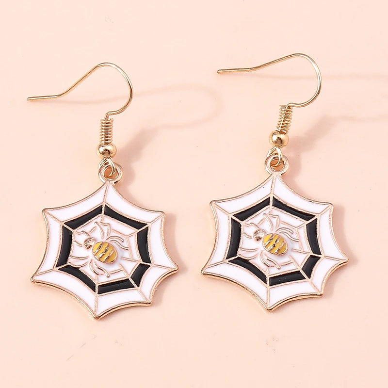 Boucles d'oreilles Halloween – Momie, œil, fantôme et citrouille