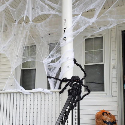 Toile d'Araignée Extensible Halloween - Décoration Maison Hantée