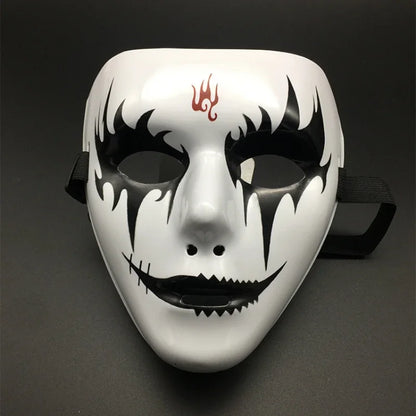 Masque Clown Macabre Noir et Or - Halloween