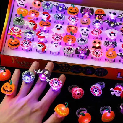Bracelets lumineux Halloween – Citrouille et fantôme