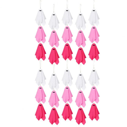 Fantômes Décoratifs Halloween Rose Pastel - Déco Douce et Girly