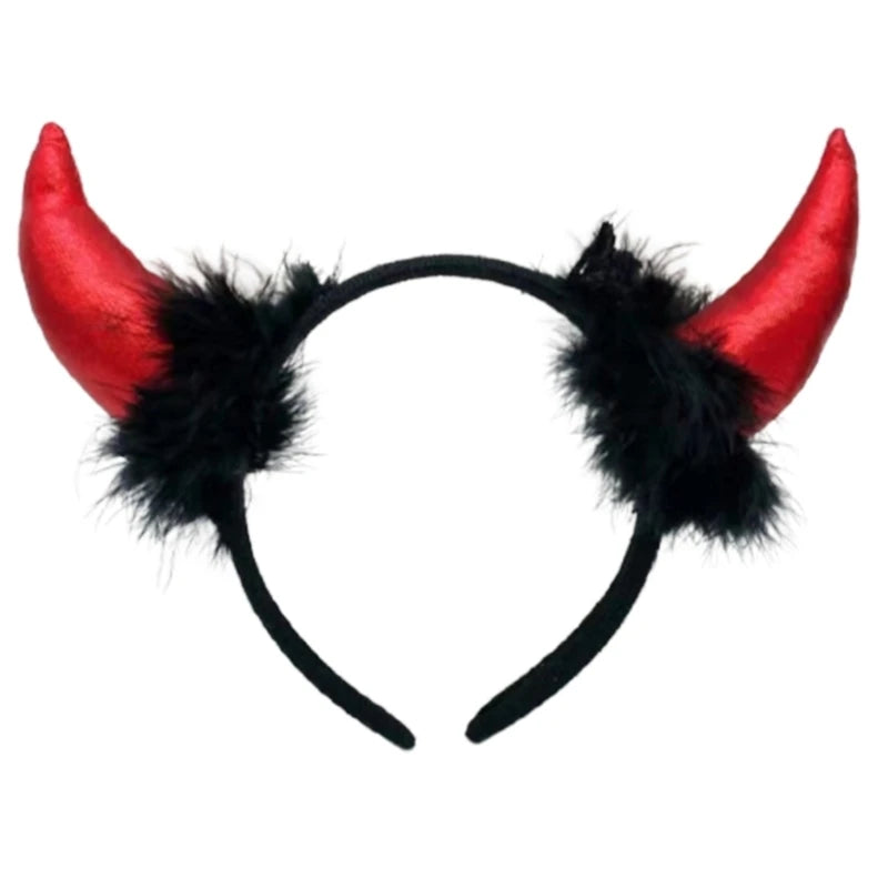 Serre-Tête Cornes de Diable Pailletées - Halloween