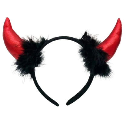 Serre-Tête Cornes de Diable Pailletées - Halloween