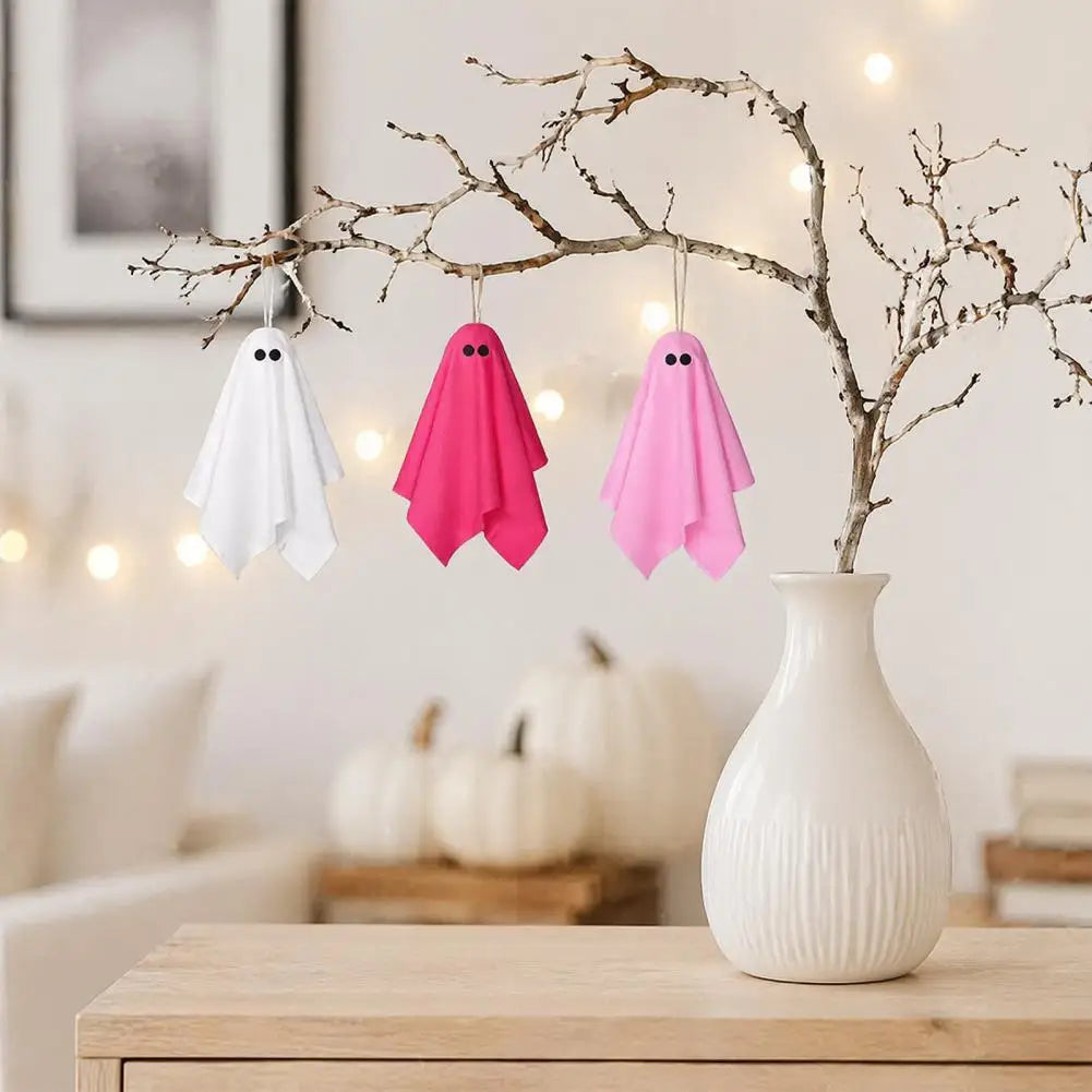 Fantômes Décoratifs Halloween Rose Pastel - Déco Douce et Girly