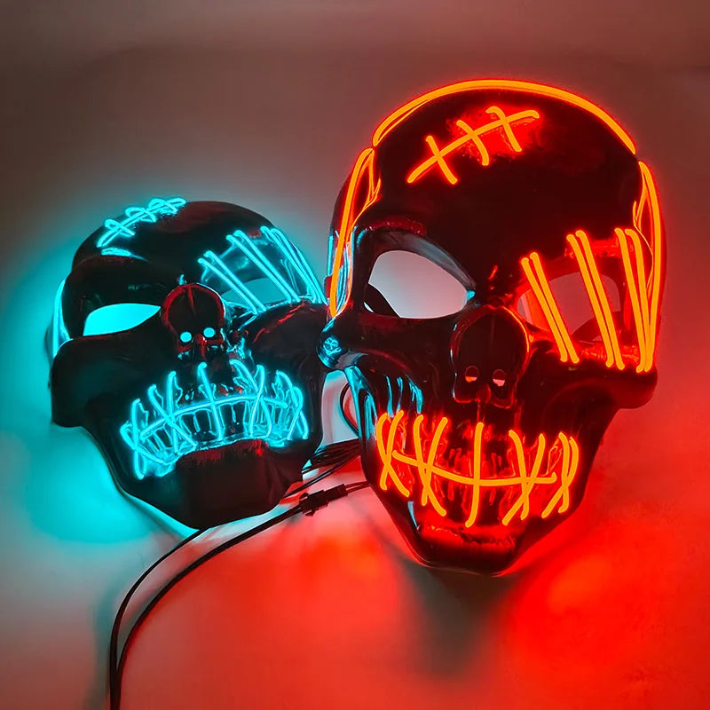 Masque Crâne Diabolique Lumineux - Halloween