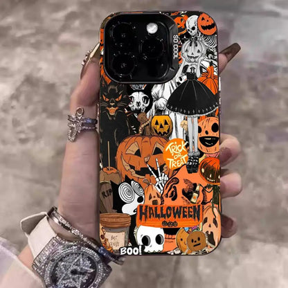 Coque iPhone Halloween Citrouille Effrayante Mate