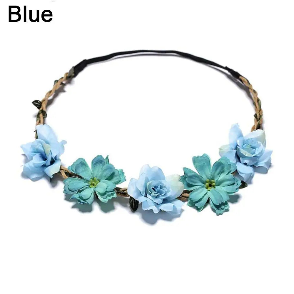Couronne de Fleurs avec Voile Noir - Halloween Día de los Muertos